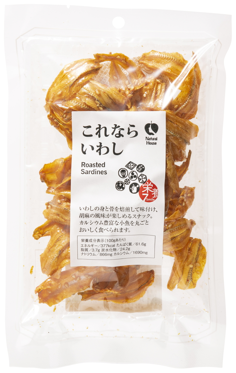 楽天市場 オーガニック Organic 天然素材 ナチュラルハウス これならいわし 50g スナック菓子 オーガニック スナック Monone