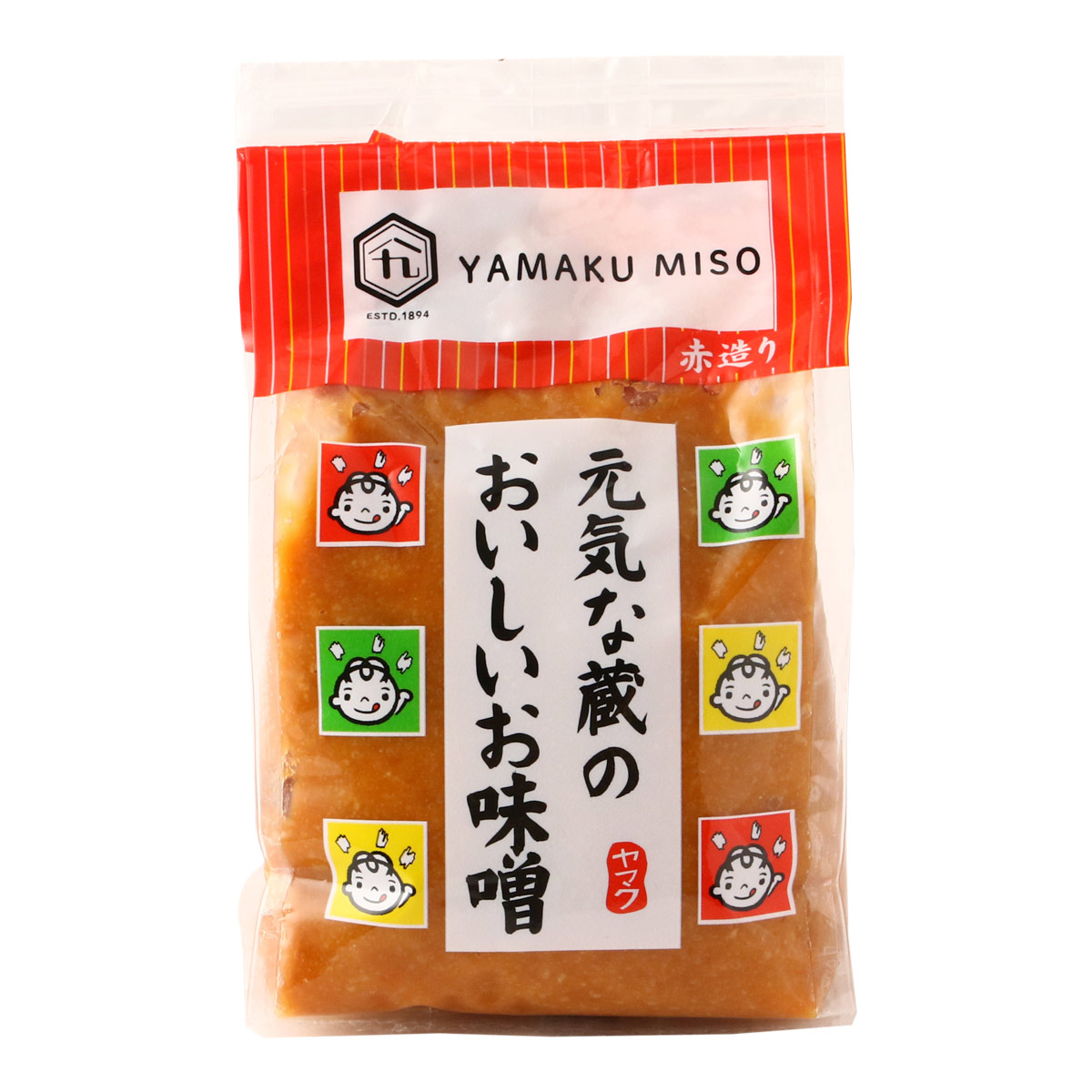 楽天市場】味噌 [ヤマク食品] 元気な蔵のおいしいお味噌 赤造り 450g