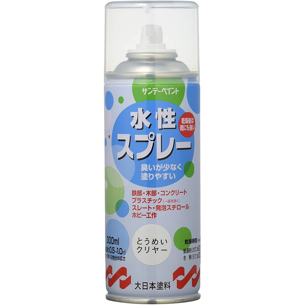 割り引き サンデーペイント 水性スプレー 300ml トウメイ 12本セット 送料無料 fucoa.cl