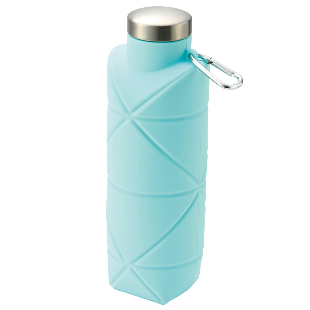 水筒 冷凍できる ボトル 折りたたみ シリコンボトル 冷凍可能 カラビナ付き 700ml おしゃれ 暑さ対策グッズ 伸縮 コップ スポーツ アウトドア 防災グッズ 持ち運び 便利 送料無料 60N◇ シリコンボトル