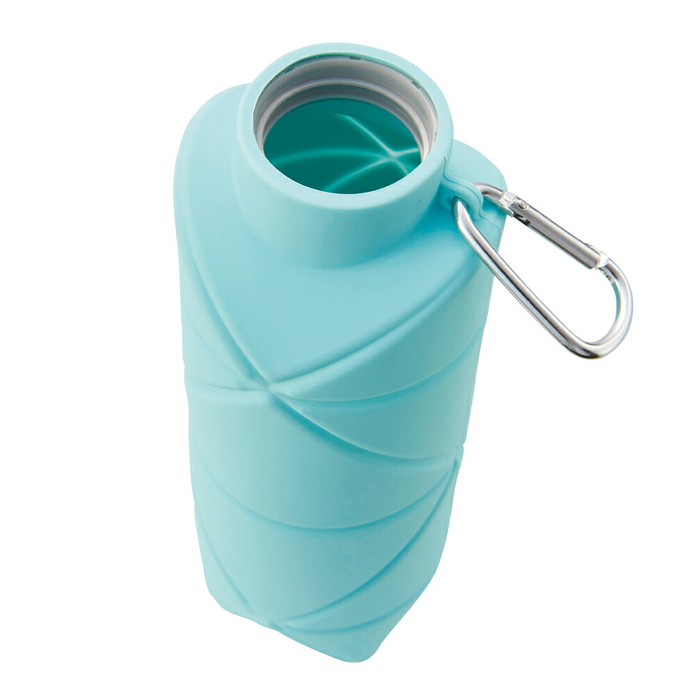 水筒 冷凍できる ボトル 折りたたみ シリコンボトル 冷凍可能 カラビナ付き 700ml おしゃれ 暑さ対策グッズ 伸縮 コップ スポーツ アウトドア 防災グッズ 持ち運び 便利 送料無料 60N◇ シリコンボトル