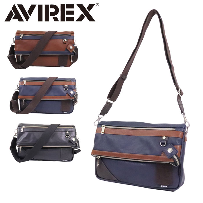 ショルダーバッグ 2WAY トートバッグ メンズ 斜めがけ 斜めがけバッグ AVIREX アビレックス ワンショルダーバッグ ブランド アヴィレックス ショルダートート 口折れ 男女兼用 AX5003 STUART A4 人気 大人 通勤