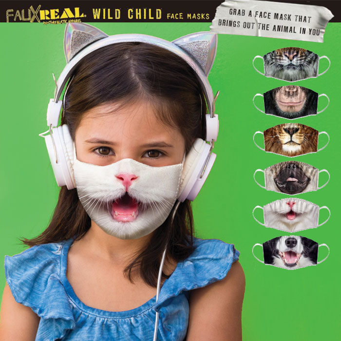 【楽天市場】アニマル フェイスマスク キッズ 女の子 男の子 子供 マスク 洗える アニマルフェイス リアル 布マスク おしゃれ 変装 仮装
