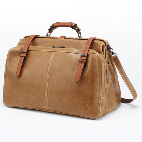 【ポイント10倍】木和田 Retro レトロ 2way ボストンバッグ トラベルバッグ ショルダーバッグ 2ルーム 口金式 ダレス式 日本製 キャメル 1484-CA|Detailsbymonosapiens支店