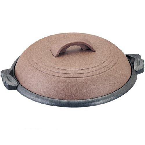マイン 業務用 陶板鍋 小結陶板 24cm 素焼き茶 M10-544
