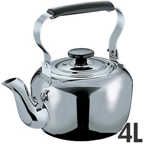 MARUTAMA IH対応 18-8ステンレス 電磁調理器用ケットル やかん 4L｜モノタスプロキッチン業務用