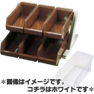 SA 18-8ステンレス鋼 晴れ晴れしい まとめ役 2段3列(6個入) 白いこと