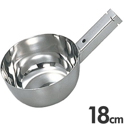 長谷川化学工業 給食調理用品 抗菌 角柄 ひしゃく 頭部単品 18cm 1.8L KEH18