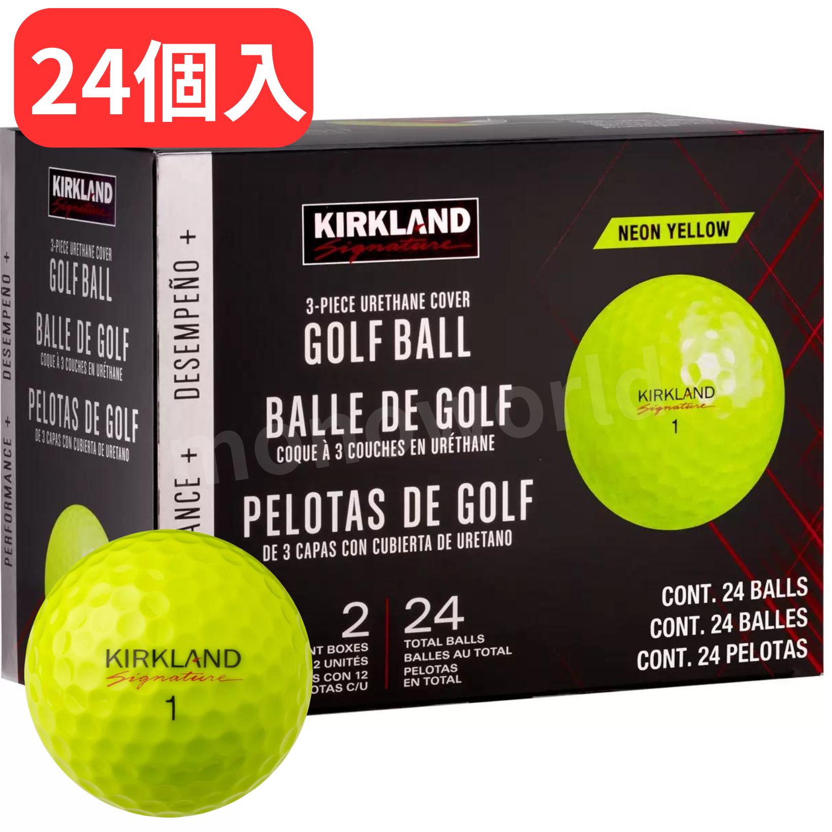 送料無料!値引なし!コストコ 新品未使用〈イエロー白〉 各2ダース計4ダース 楽天市場】【イエロー 2ダース】カークランド 3ピース ゴルフボール 24