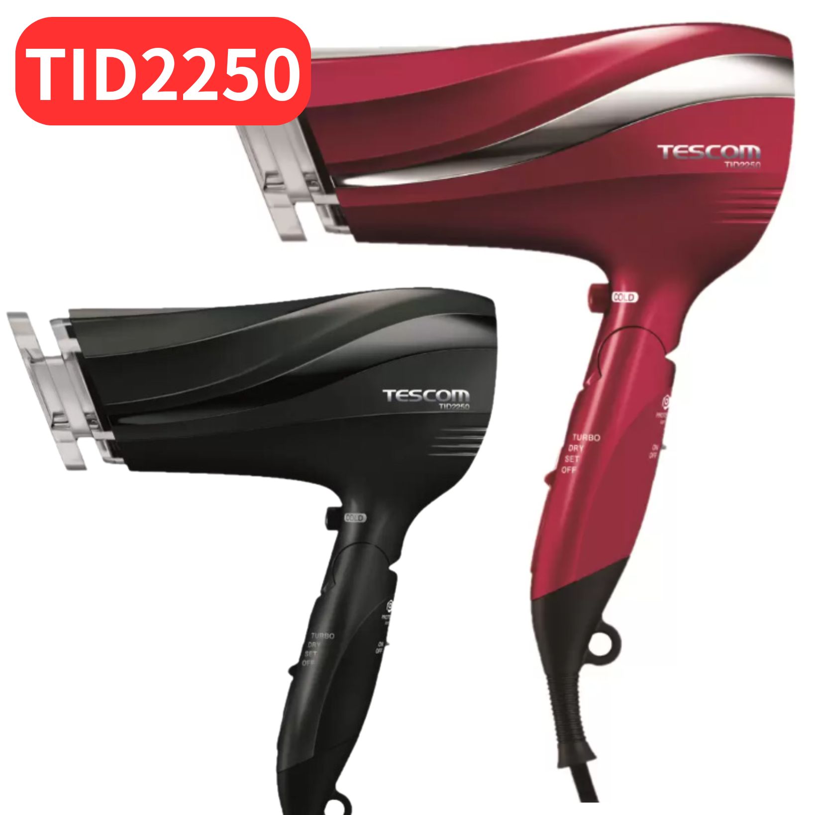 ⭐テスコム プロテクトイオンヘアードライヤー TIDF810J-R (レッド)⭐ 楽天市場】テスコム TESCOM 国内・海外両用 日本製 プロテクト