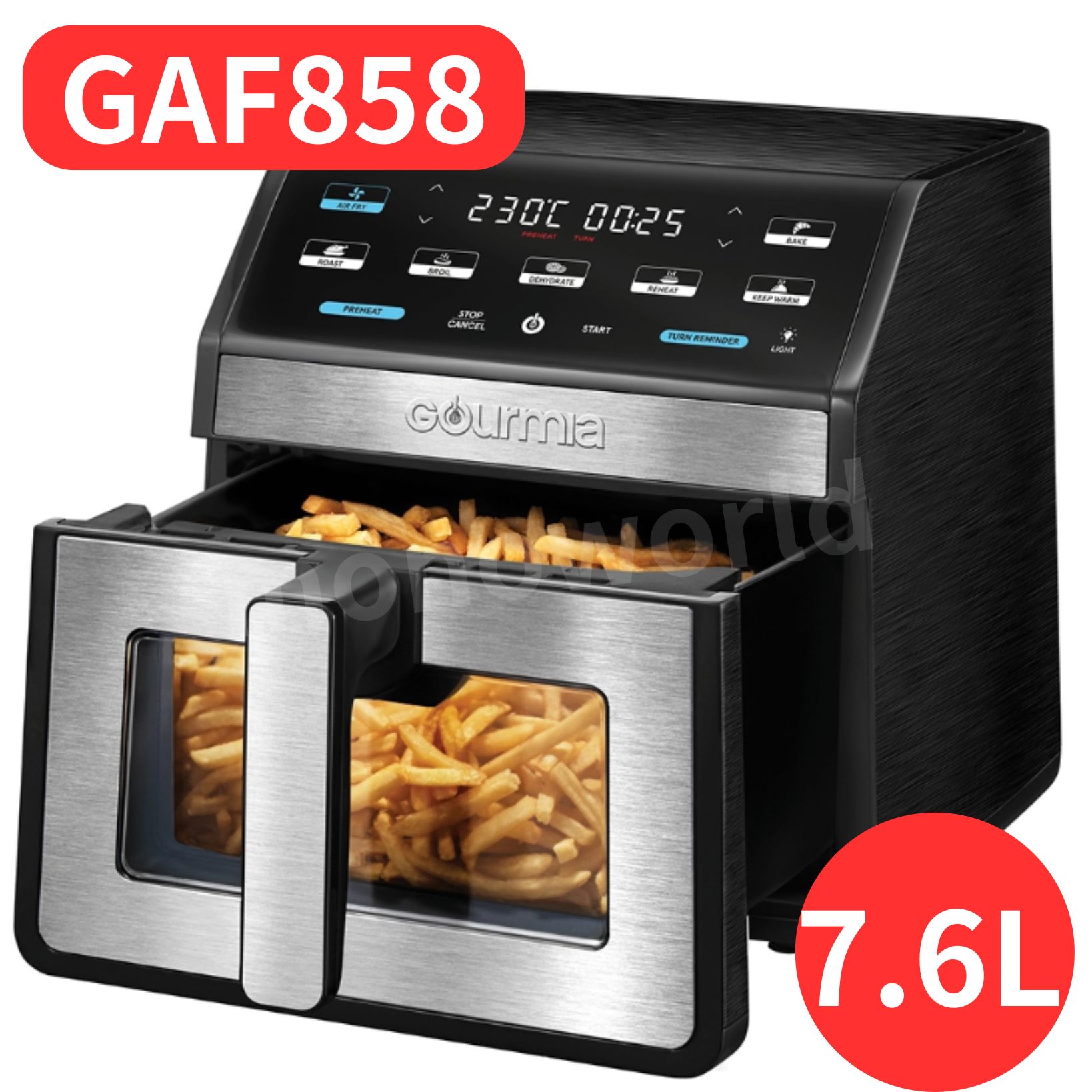 最*！様 【超美品最安値】コストコGourmia GAF858 デジタルエアフラ Amazon.com: Gourmia GOURMIA Digital Air Fryer, 7.5 Liter