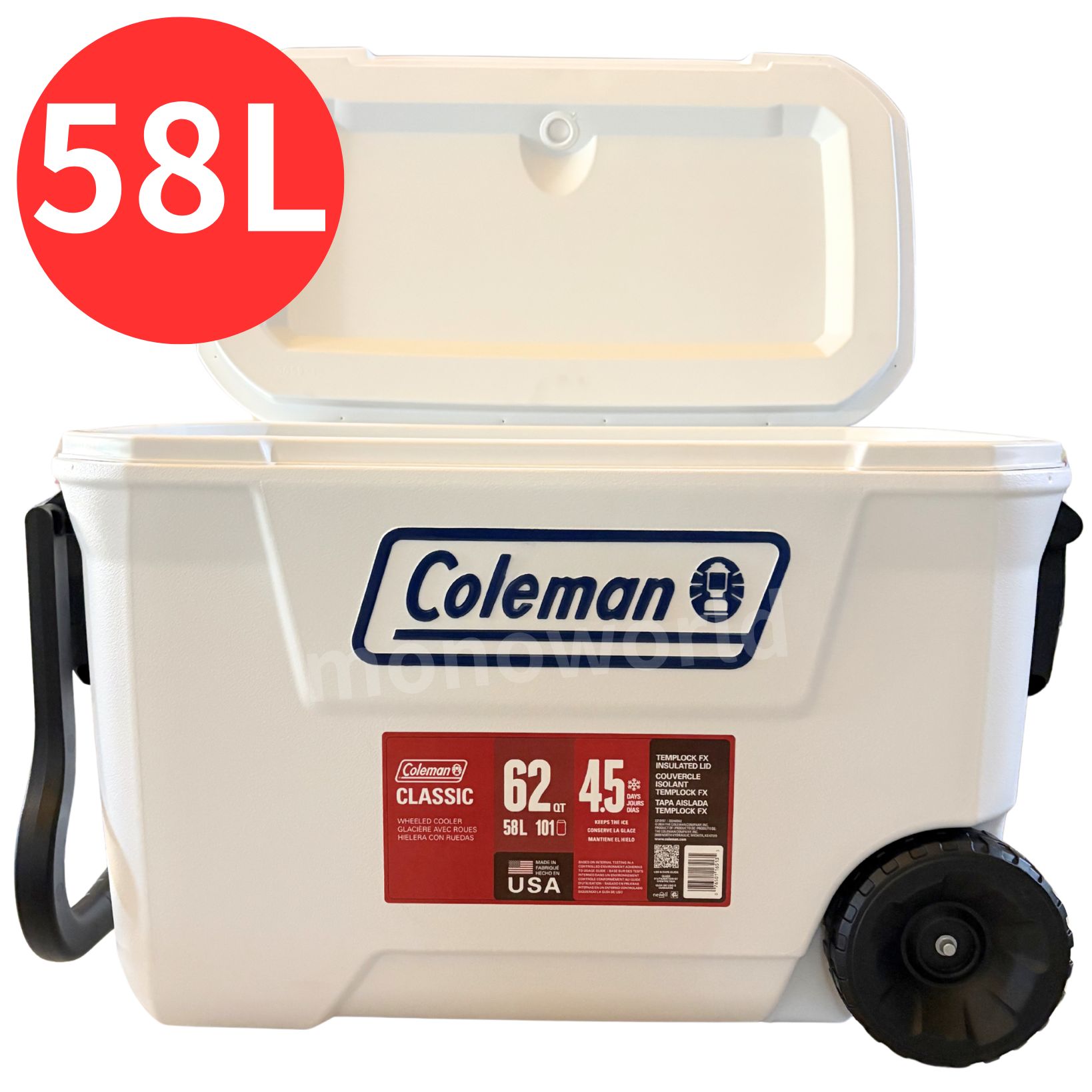 分量制限事項百貨店大売り出し超眼球品◎Coleman 冷房装置ボックス席 ５８L コールマンクーラーボックス 冷房装置ボックス席 電話を掛けるマン アウトドア