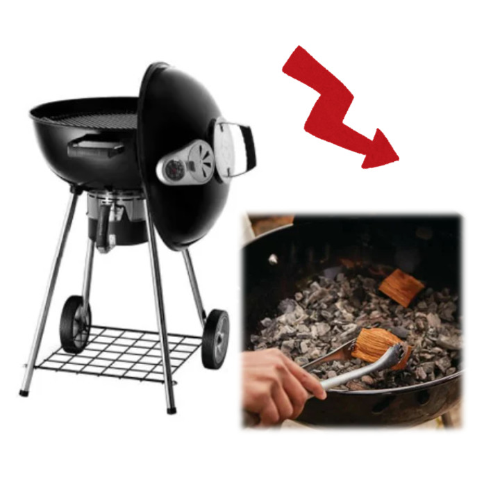 当日遣るほっそりとして優美なこと Napoleon Charcoal Kettle Grill 赤外線旗亭時節 アウトドア 幕営 クロムメッキ鉄鋼煮焚グリッド ステンレス鋼の発熱広がる入れもの 遊び人気孔 頑健な耐候仕来り環好い目丸焼きグリル q バーベキュー目かくし ウェーバーグリル下