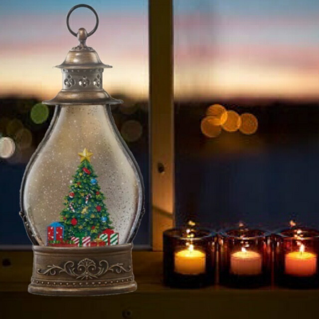 クリスマス Ledカンテラ クリスマスツリー Holiday Lantern With Led Light Christmas Treeスノードーム 飾付け デコレーション 飾付 恵投 クリスマスツリーキラキラ 抜け出る 御手々婢 休暇ランタン グリッターライト タイマー用 Jimoto Univ Com
