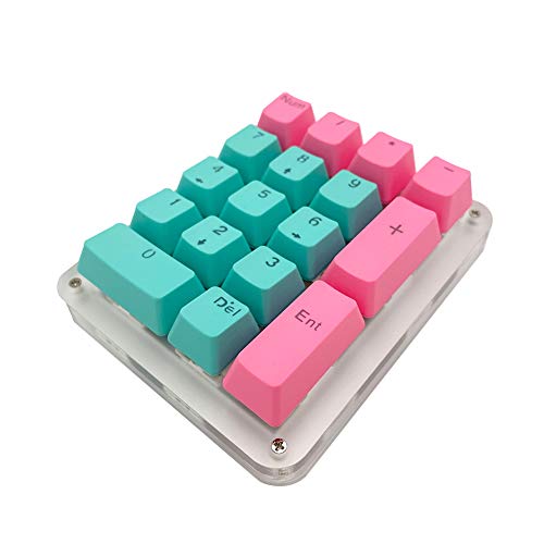 楽天市場 Mihiyiry Pbt Double Shotキーキャップ 17キー数字 Cherry Mxメカニカルキーボード用 半透明oem輪郭 キーキャップセット キープーラー付き ゲーミングキーボード 17 ピンク ティファニーブルー Mons Online Shop