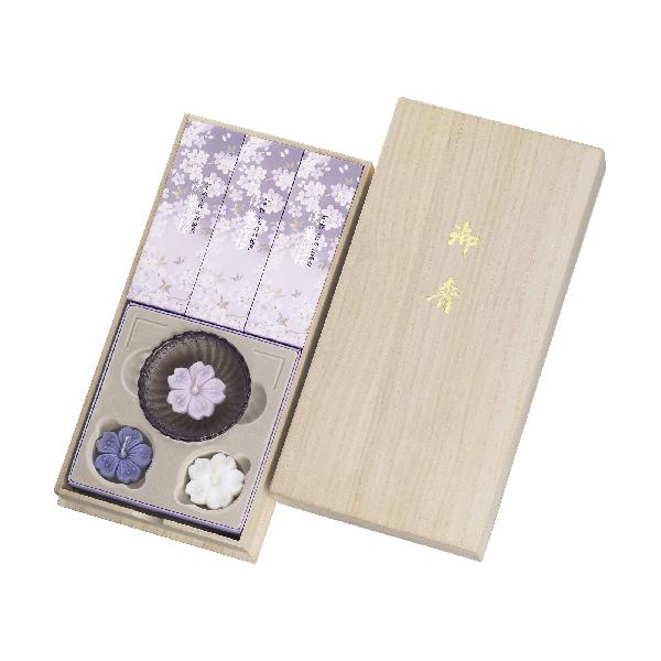 【SALE／95%OFF】 円高還元 宇野千代のお線香 淡墨の桜 桐箱浮きローソクセット digicape.capellades.net digicape.capellades.net