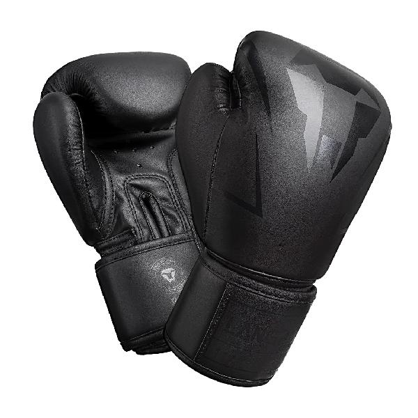 パンチンググローブ ボクシンググローブ LangRay boxing gloves 立体構造 肉厚クッション キックボクシング スパーリング 空手  ムエタイ 格闘技 良質PUレザー ジム用 10oz 黒い色 上質で快適