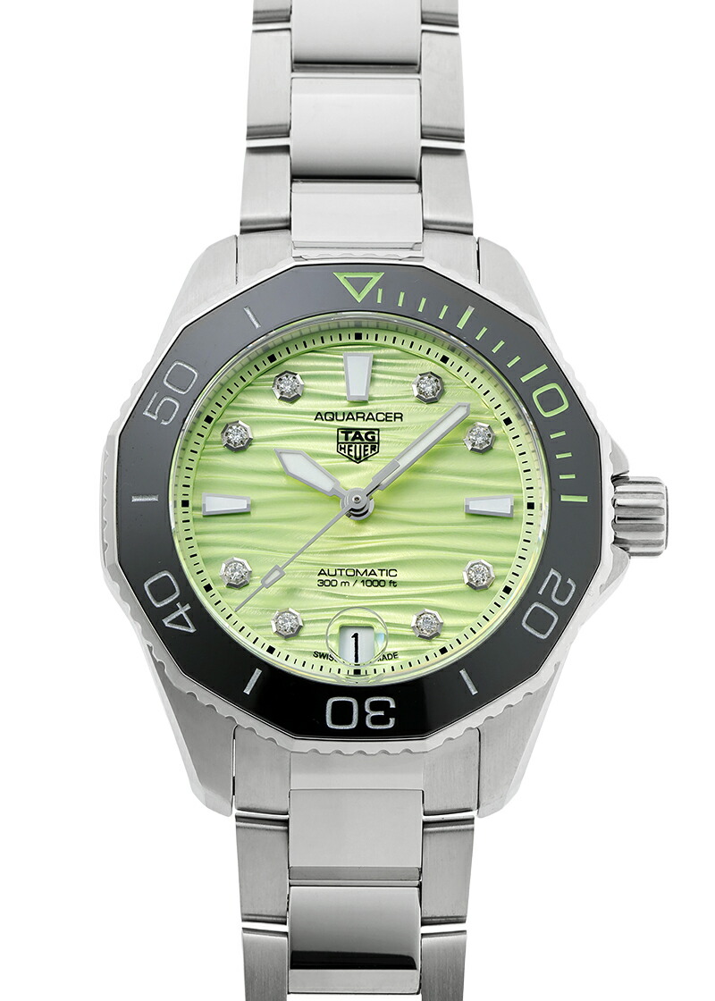 タグホイヤー - アクアレーサー プロフェッショナル 300 | TAG HEUER | WBP231L.BA0618 | SS グリーン文字盤 自動巻き ブレスレット | 未使用品 222,000円