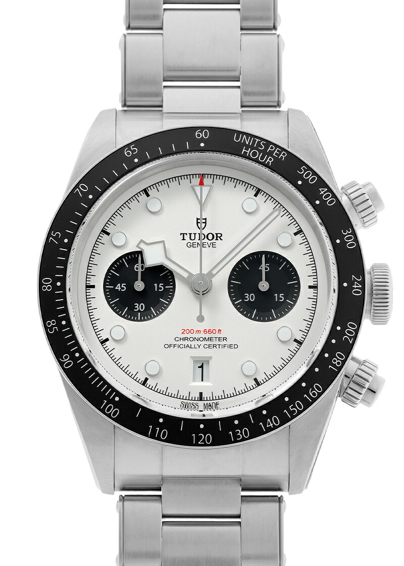 チューダー - ブラックベイ クロノグラフ | TUDOR | M79360N-0002 | SS シルバー文字盤 自動巻き ブレスレット|クロンヌ/モンテーヌ
