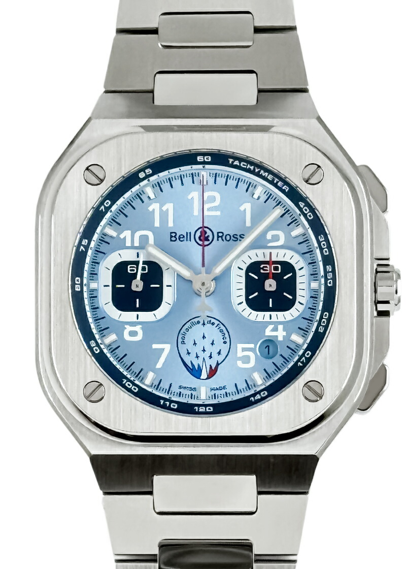 ベル&ロス - BR-05 クロノ パトルイユ・ド・フランス 500本限定 | BELL & ROSS | BR05C-PAF-ST/SST | SS サニーブルー文字盤 自動巻き ブレスレット | 委託品 | 中古