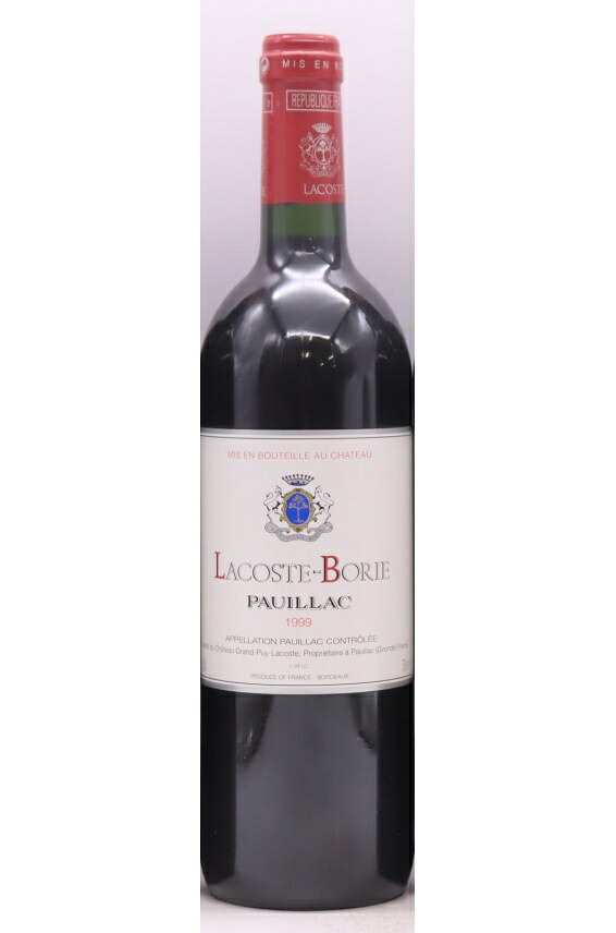 シャトー・ラコストボリー 1999 750ml Lacoste Borie 1999 辛口 フランス ボルドー|希少ワイン専門 MONTRACHET