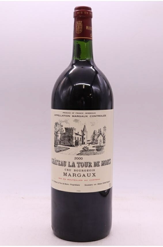 シャトー・ラ・トゥール・ド・モン 2000 マグナム 1500ml Tour de Mons 2000 Magnum 辛口 フランス ボルドー｜希少ワイン専門　MONTRACHET