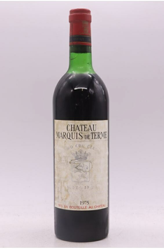 シャトー・マルキ・ド・テルム 1975 750ml Marquis de Terme 1975 * 辛口 フランス ボルドー｜希少ワイン専門　MONTRACHET