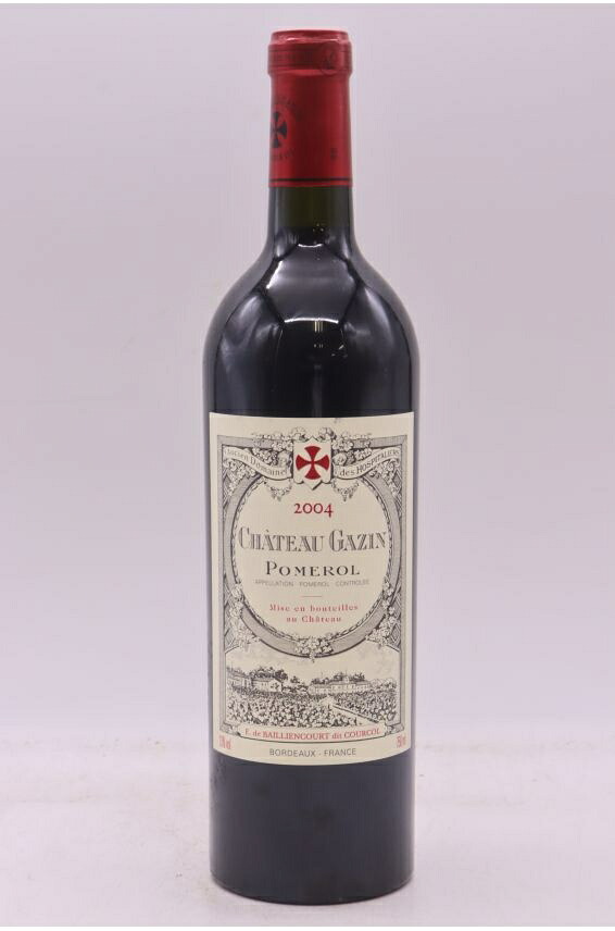 シャトー・ガザン 2004 750ml Gazin 2004 重口 フランス ボルドー|希少ワイン専門 MONTRACHET