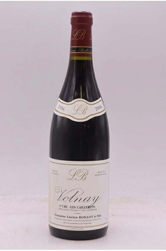 ルシアン・ボワイヨ ヴォルネイ 1er レ・カイユレ 2006 750ml Lucien Boillot Volnay 1er Cru Les Caillerets 2006 中重口 フランス ブルゴーニュ|希少ワイン専門 MONTRACHET