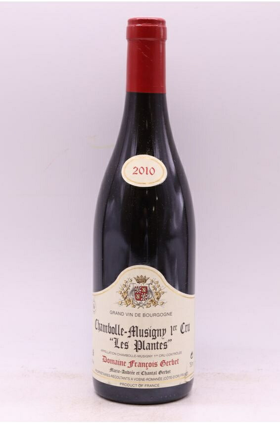 フランソワ・ジョルベ シャンボール・ミュジニィ 1er レ・プロント 2010 750ml Francois Gerbet Chambolle Musigny 1er cru Les Plantes 2010 中重口 フランス ブルゴーニュ|希少ワイン専門 MONTRACHET