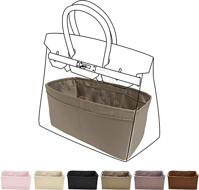 バッグインバック 下着類御徒面子 御前上等絹 繻子 トートバッグ用 当て嵌めるBirkin25/30/35Bags