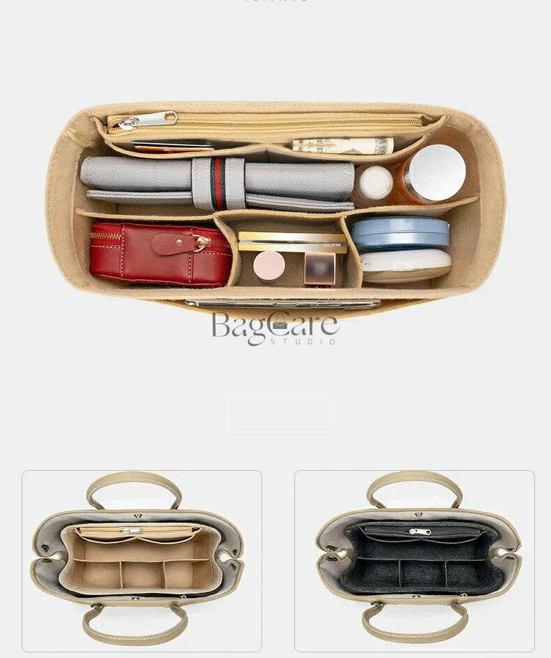 バッグインバッグ Hermes Garden party対応 エルメス対応 自立 軽い インナーバッグ レディース フェルト素材 ポリエステルフェルト ツールボックス 仕切り 母の日 バッグ 内部 底 汚れ防止 PaBin 4,294円