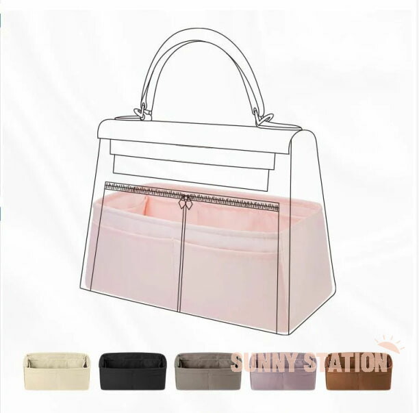 バッグインバック インナーバッグ Hermes Lakis28/32/35/40 高級絹 サテン トートバッグカスタマイズ 定制 カスタマイズ BagCare｜Monuso