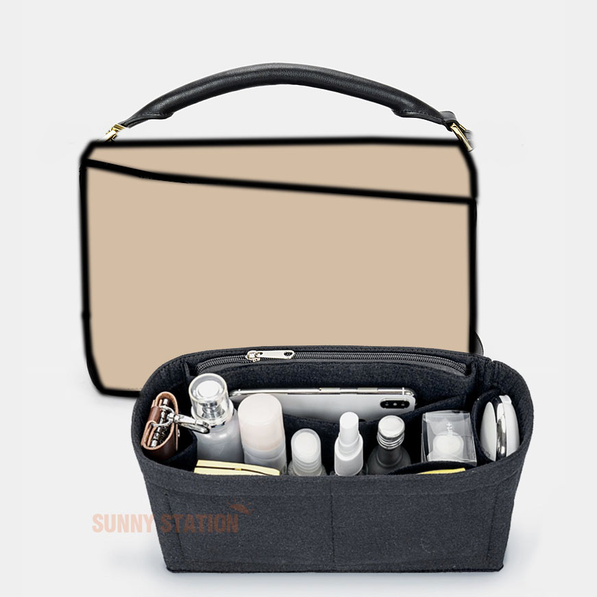 バッグインバッグ LOEWE Puzzle対応 フェルト 軽量 自立 インナーバッグ チャック付き 小さめ 大きめ バッグの中 整理 整頓 通勤 旅行バッグ カスタマイズ 定制 バッグ 内部 底 汚れ防止 BagCare