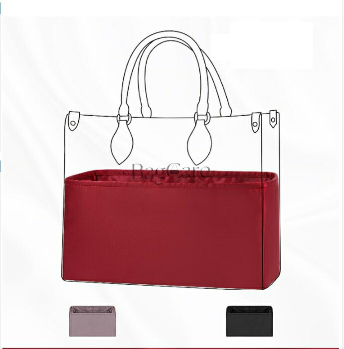 バッグインバック インナーバッグ LV on the go 25/35/41 高級絹 サテン トートバッグ カスタマイズ 定制 カスタマイズ BagCare 7,331円