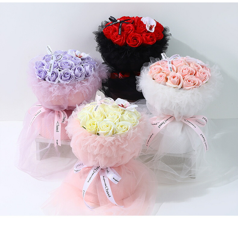 ソープフラワー薔薇 お誕生日 ・記念日 プレゼント 花束　33本 00a9a262a7719f734eeb9ec4108c8a