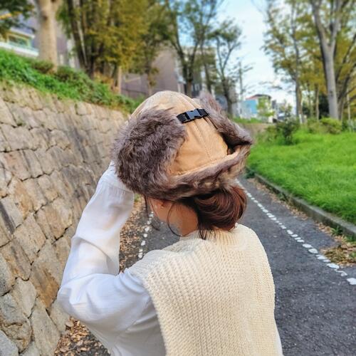 ランキング受賞 コーデュロイ レディース Aviator パイロットキャップ Cap Corduroy 耳当て付き メール便 帽子 送料無料 キャップ メンズ