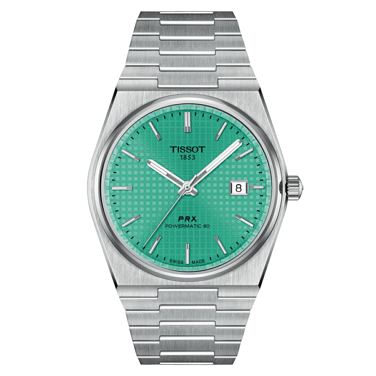 \u003cBR\u003eT1374071109101 ティソ TISSOT PRX 力学的 機械類式自動小銃一巻き オートマティック メンズ ステンレス鋼 胴締め T137.407.11.091.01 ライトグリーン 置き目インポート品【買い出し貸し付け金24回無利子】