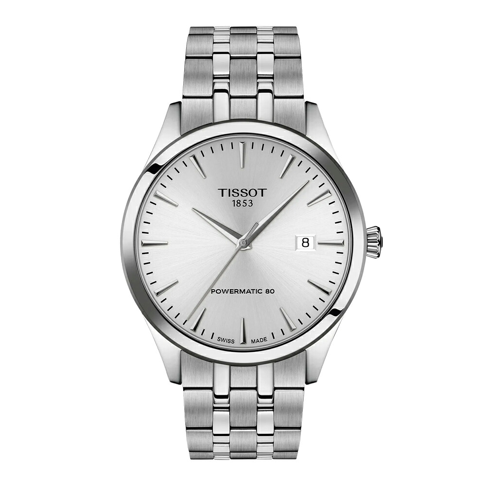 T1584071103100 ティソ TISSOT クラシック ドリーム 40mm オートマティック AUTOMATIC メンズ 機械式自動巻き T158.407.11.031.00 パワーリザーブ80時間 正規輸入品【ショッピングローン24回無金利】