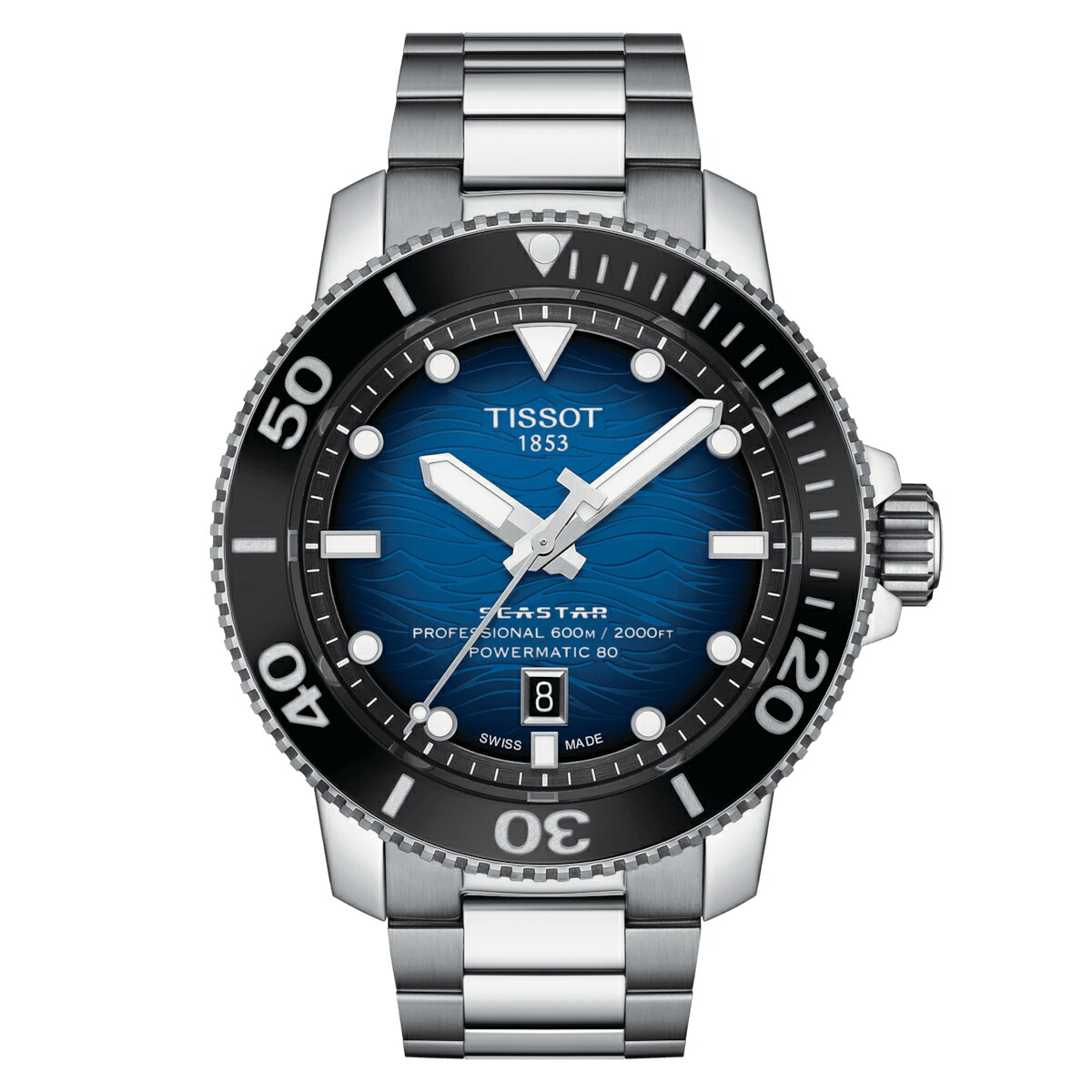\u003cBR\u003eT1206071104101 ティソ TISSOT シースター2000 職業的 オートマティック SEASTAR 2000 POWERMATIC 80 メンズ 機械類式自動小銃一巻き T120.607.11.041.01 力強さ取っておく80第四次元 置き目品【買い出し貸し付け金24回無利率】
