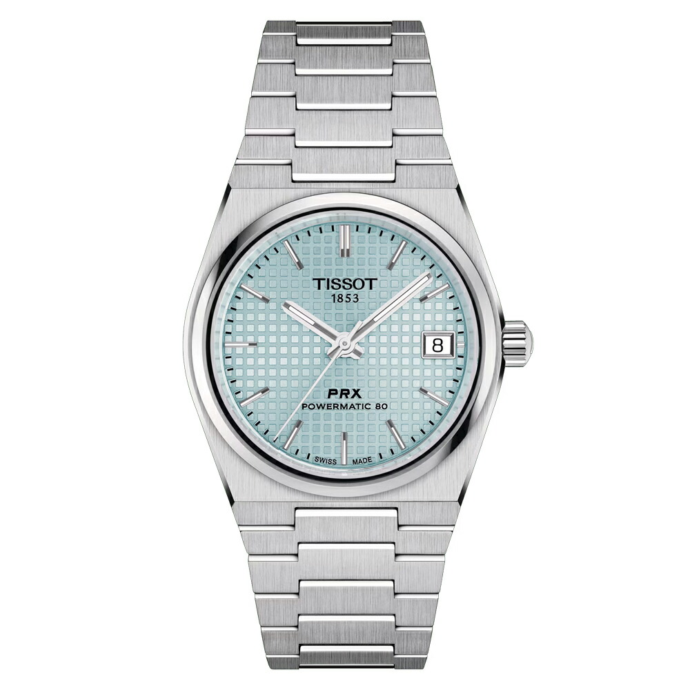 T1372071135100 ティソ TISSOT PRX 35mm メカニカル 機械式自動巻き オートマティック ステンレス ベルト T137.207.11.351.00 アイスブルー 正規輸入品 61,710円