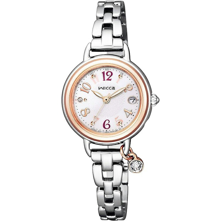 シチズン ウィッカ CITIZEN wicca kl0-511-11 ソーラー ソーラーテック 電波時計 替えベルト付き レディース 正規品｜ムーン ジュエリー F