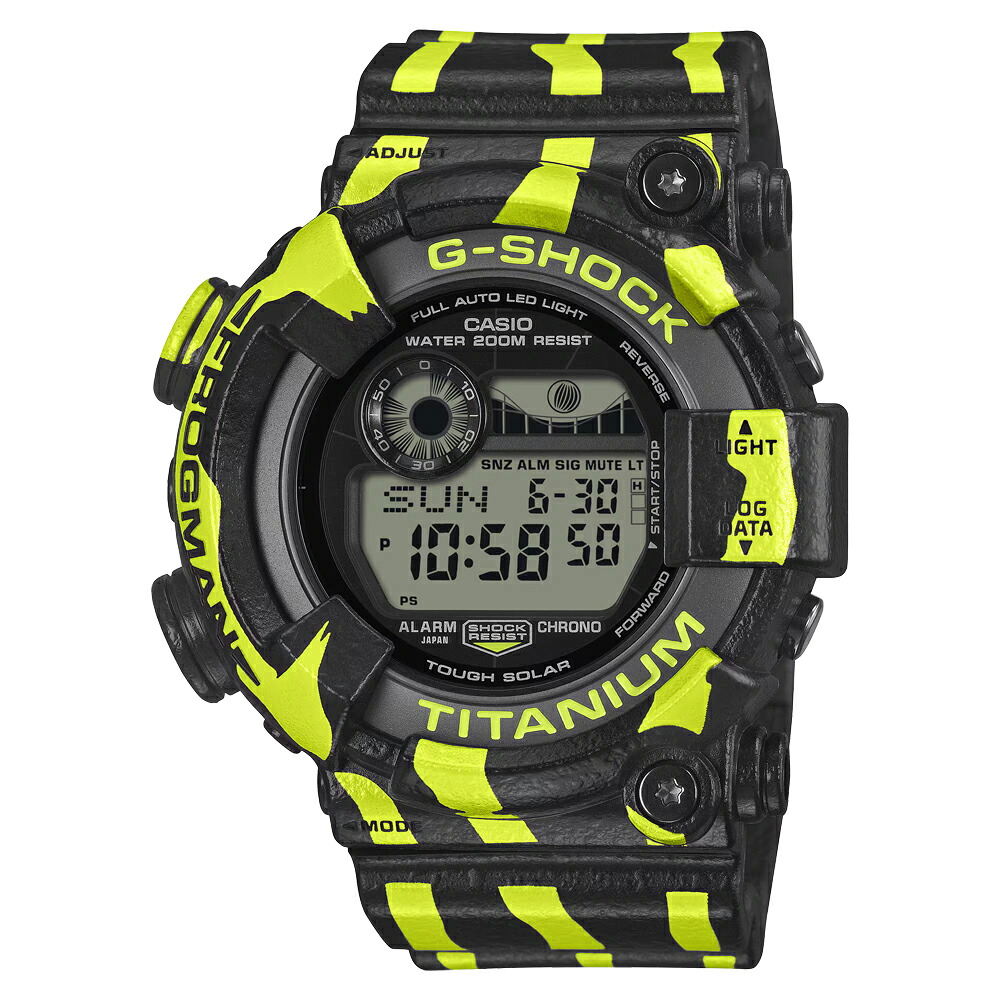 腕時計 カシオ Gショック G-SHOCK MASTER OF G - SEA FROGMAN GW-8200TPF-1JR ミスジヤドクガエル ストップウォッチ メンズ 正規品｜ムーン ジュエリー F 56,760円