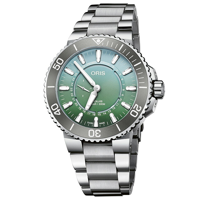 01 743 7734 4197 Set 腕時計 オリス ORIS アクイス Aquis Dat Watt Limited Edition II ダットワットリミテッドエディションII 世界限定2009本 デイト ダイバーズ 機械式自動巻 正規品【ショッピングローン24回無金利】