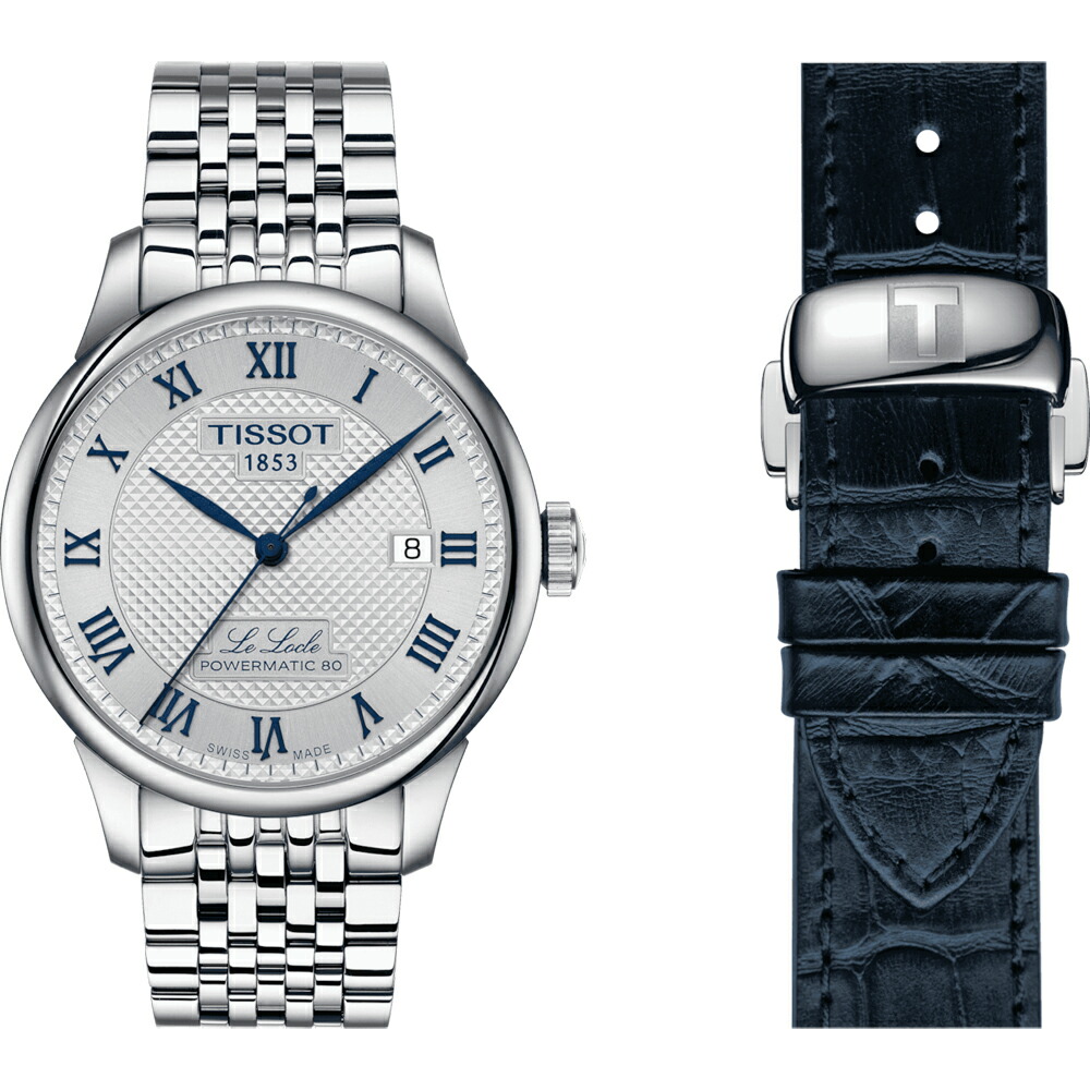 \u003cBR\u003eティソ TISSOT ル・ロックル 20周年祝するひな形 39.3粍 パワーマティック 80 LE LOCLE Powermatic 80 メンズ 機械類式自動小銃一巻き T0064071103303 T006.407.11.033.03 替え三尺帯付き添い人 ステンレス鋼 三尺帯 力強さ取っておく80第四次元 定め事インポート品