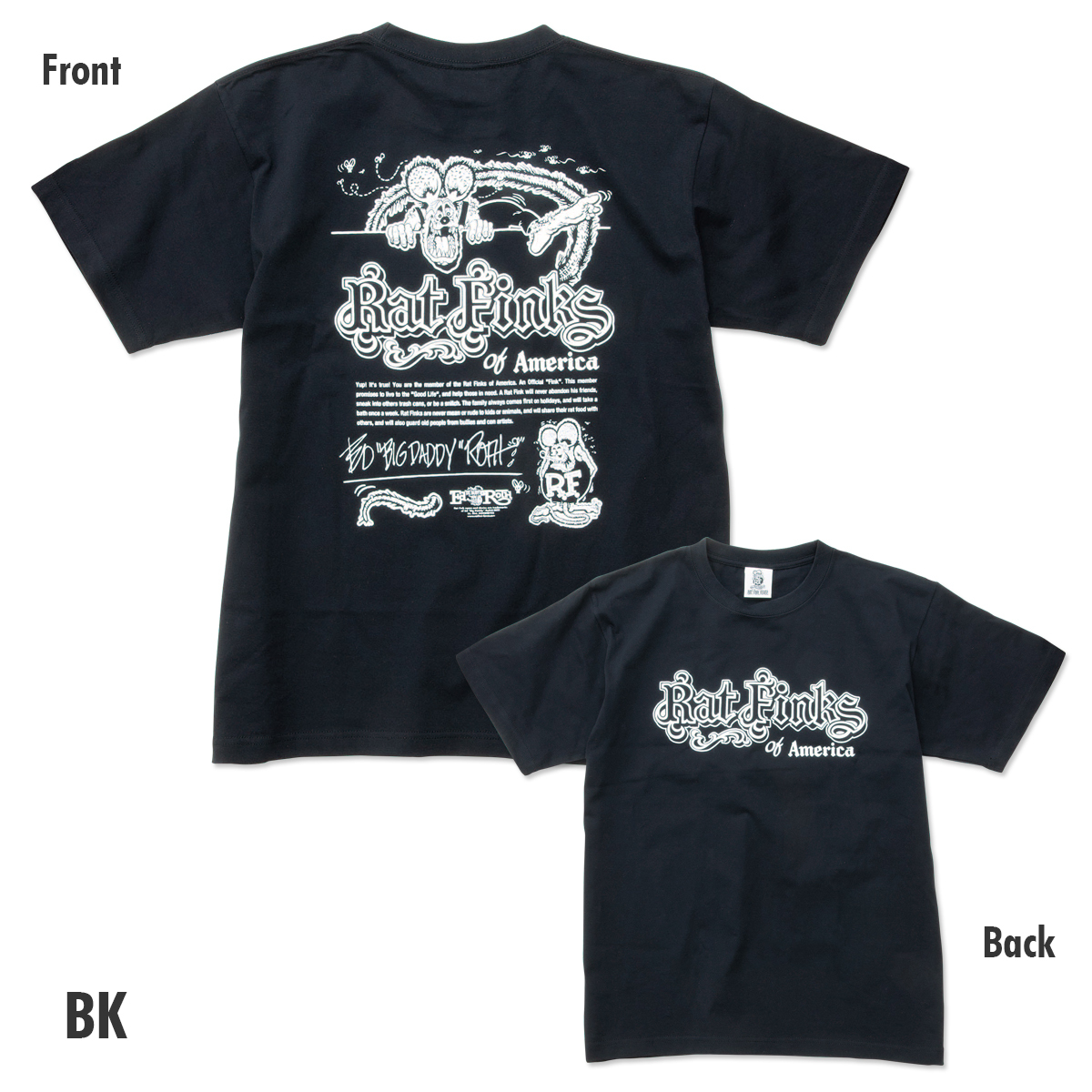 【楽天市場】XXLサイズ Rat Fink of America Tシャツ : MOONEYES