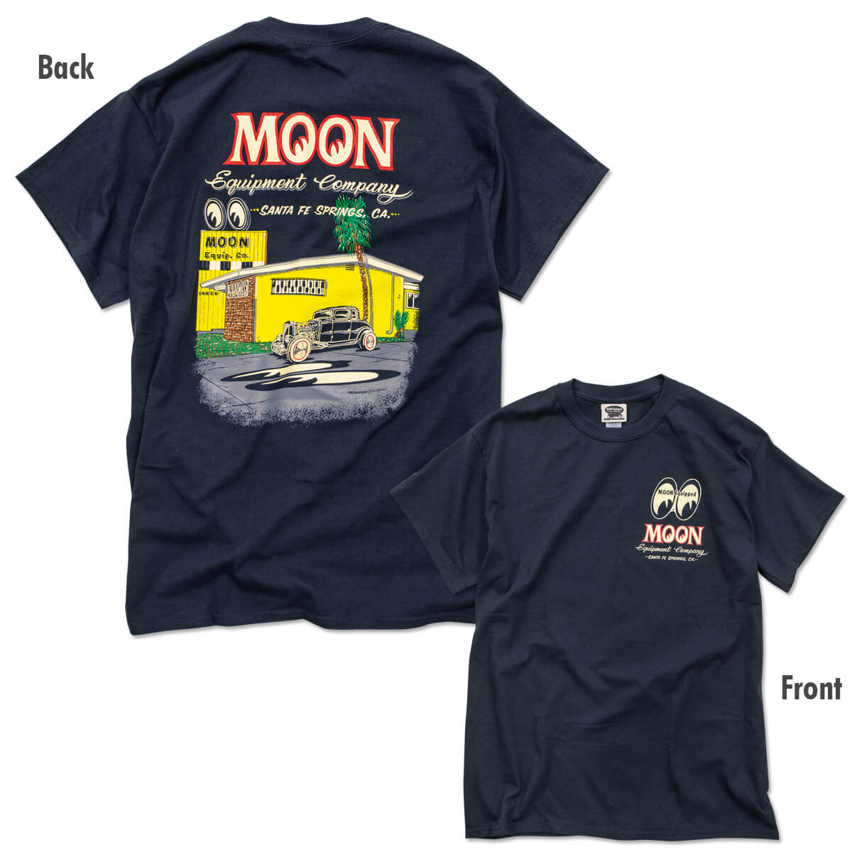 楽天市場】ムーンアイズ MOON Equipment Company Tシャツ : MOONEYES