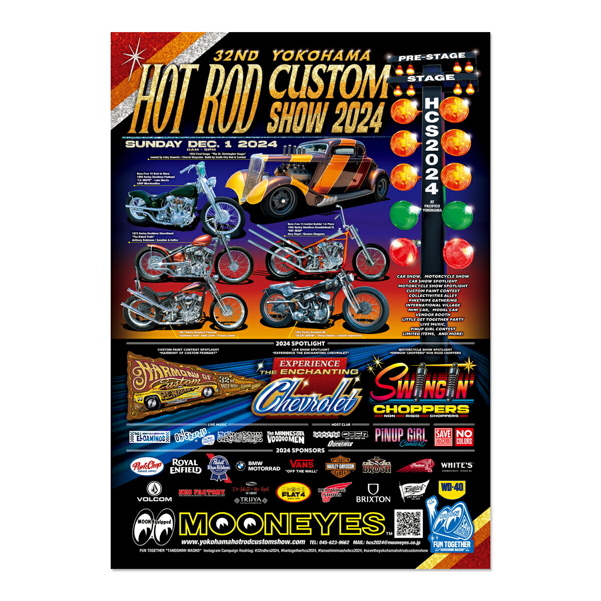 【楽天市場】ムーンアイズ Photo 31st Annual YOKOHAMA HOT ROD CUSTOM SHOW 2023 ポスター :  MOONEYES