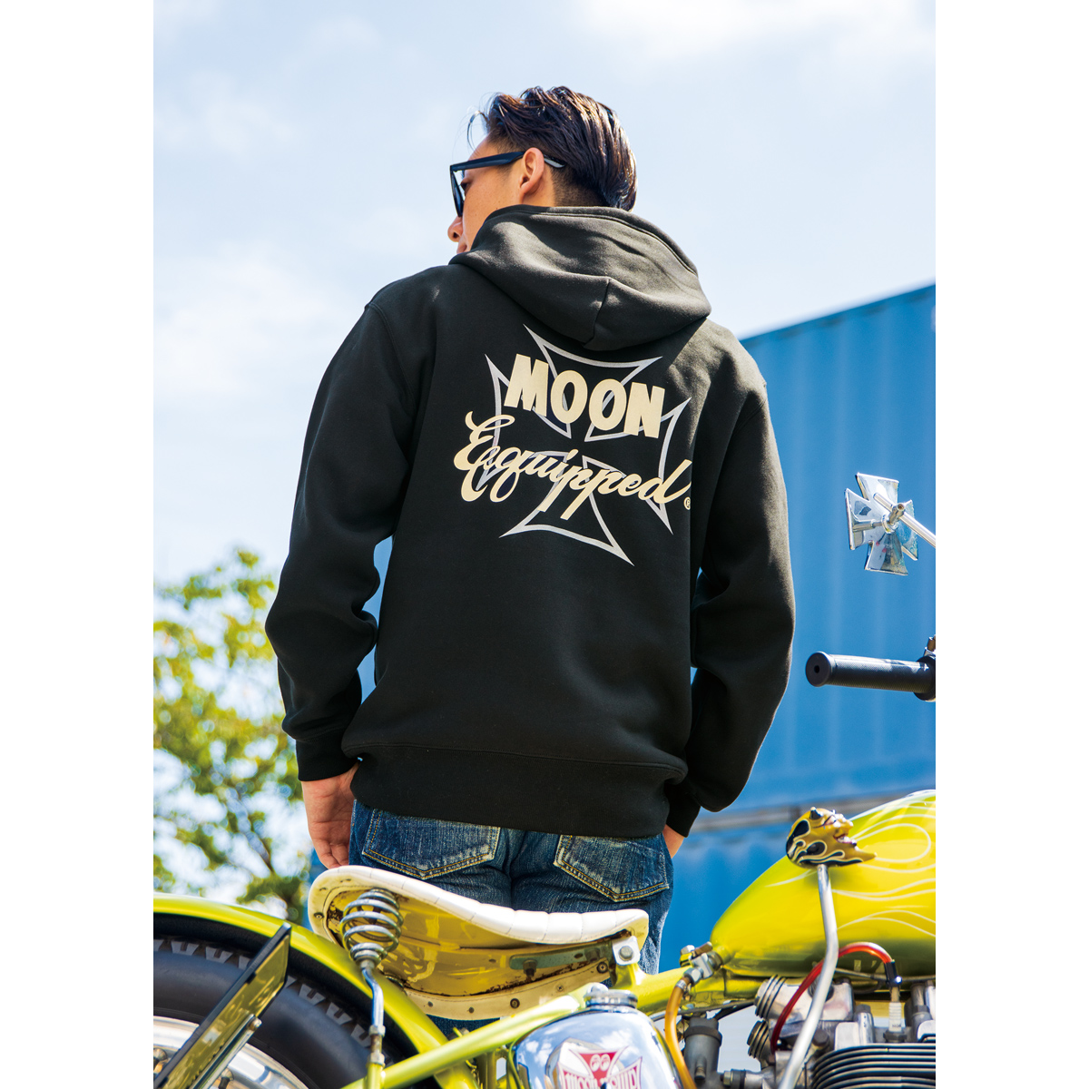 新品　Mooneyes ムーンアイズ　カバーオール 楽天市場】ムーンアイズ (MOONEYES) MOON カバーオール つなぎ