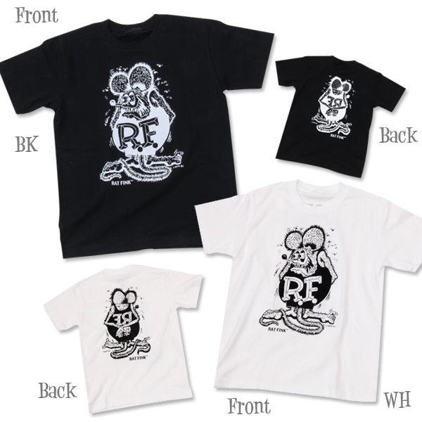 Rat Fink ラット フィンク 【SALE／93%OFF】 ホワイト 全商品オープニング価格特別価格 ブラック MONO Tシャツ
